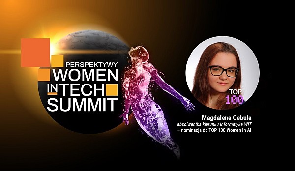 Sukcesy Absolwentów WIT - Magdalena Cebula z nominacją do TOP 100 Women in AI